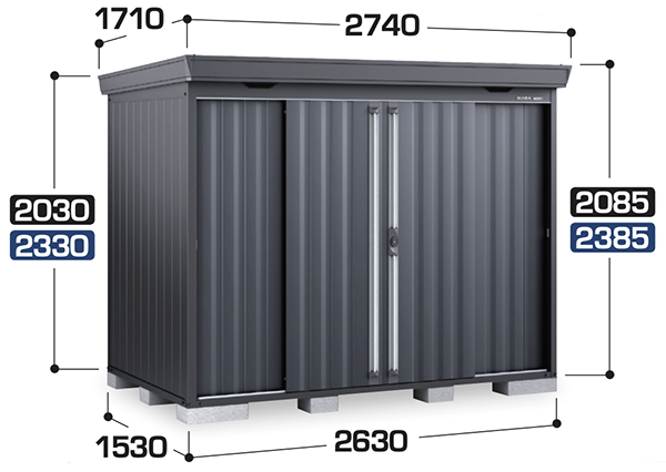 ###u.イナバ物置/稲葉製作所EB エボニーブラウン MJX シンプリー 収納庫 基礎ブロック別途 注2週 ○u.イナバ物置⁄稲葉製作所 FS-2215HFEB エボニー