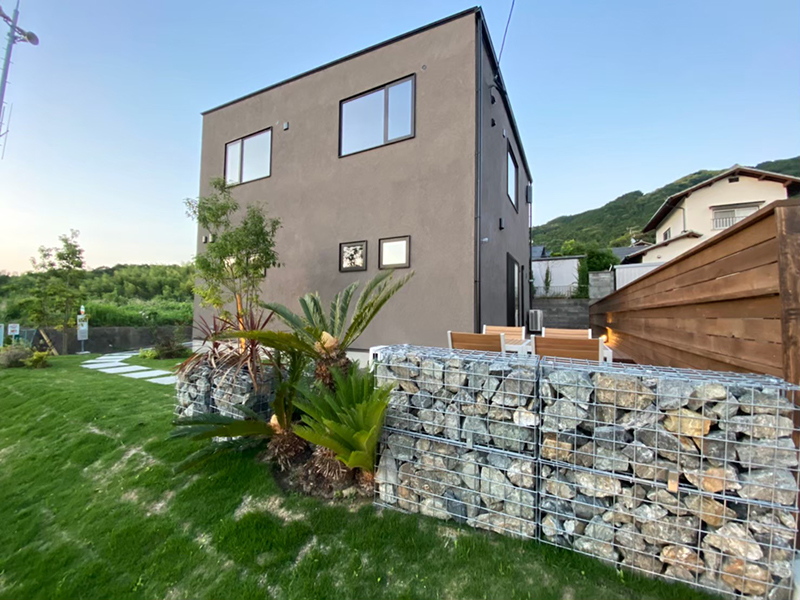 オシャレ外構　目隠し