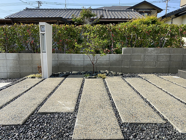 庭 砂利 施工事例