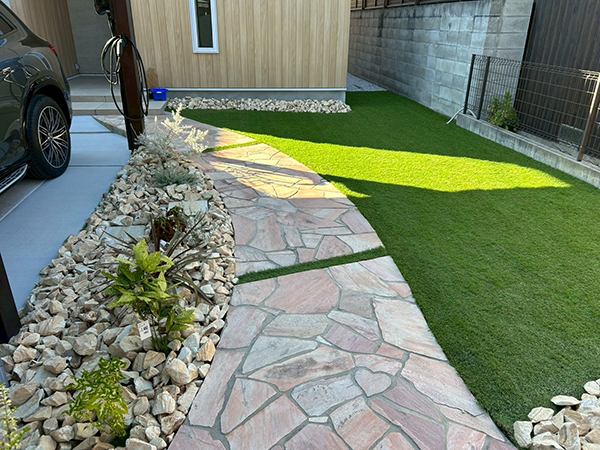 庭 砂利 施工事例