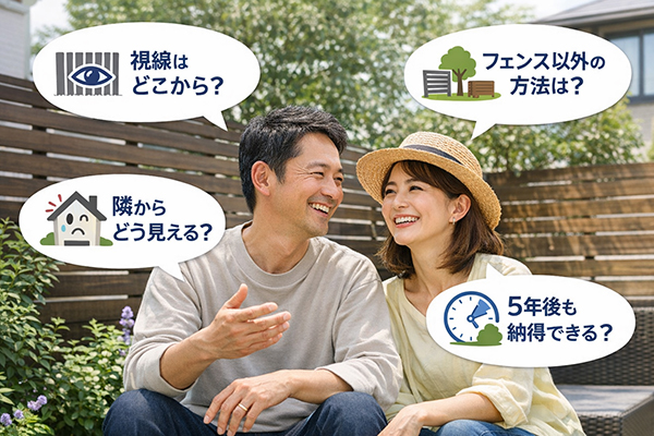 満足している人が実践している、目隠しフェンスの設計判断