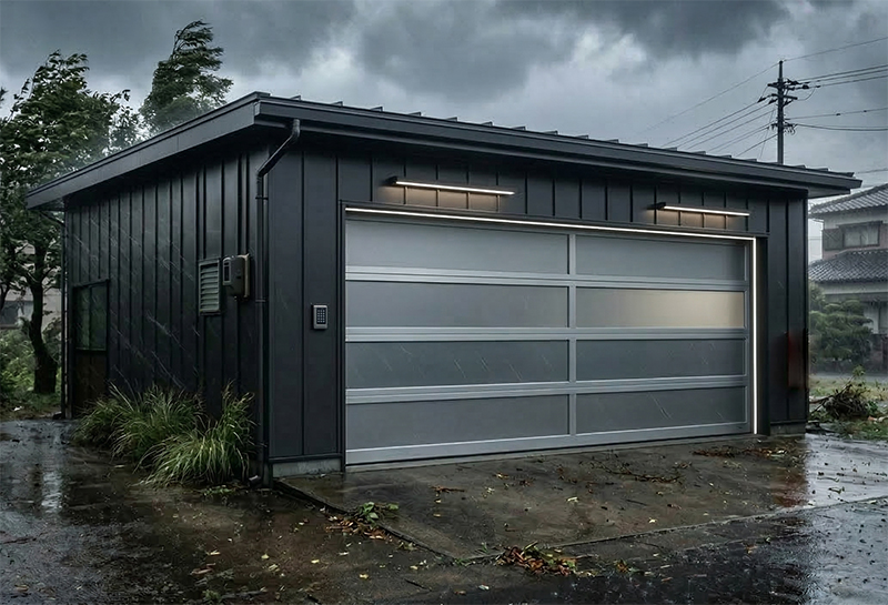 耐風性能に優れたガレージなら安心感が違います。