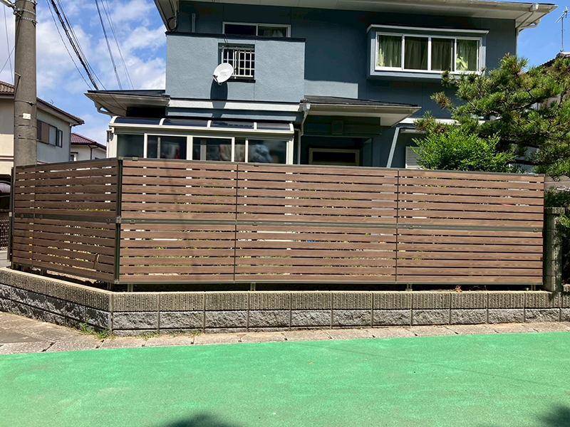 生垣から「風が抜ける」目隠しフェンスへ、アフター