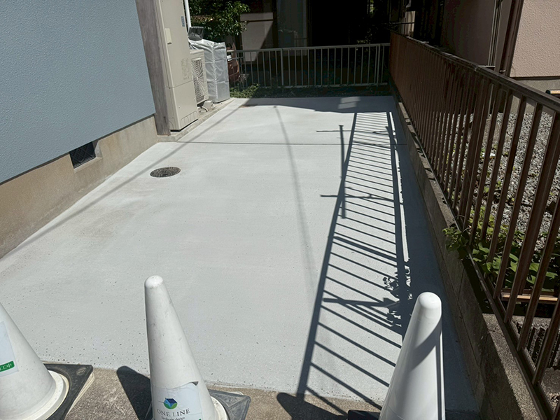 砂利から土間コンクリートへ。害虫の侵入経路を物理的に封鎖！、アフター