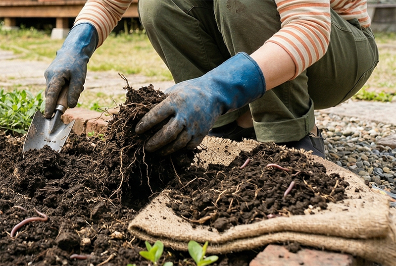 寒起こしで害虫対策＆土壌改良に。