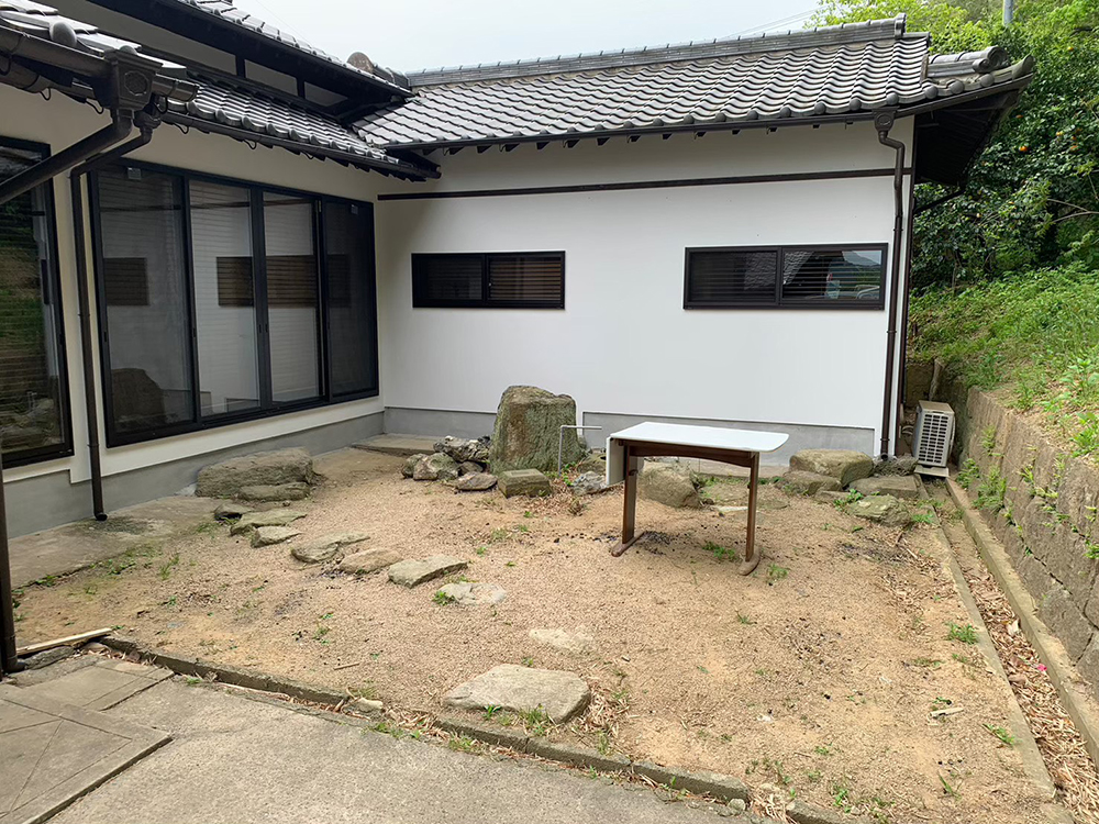 和風、庭、リフォーム、施工前